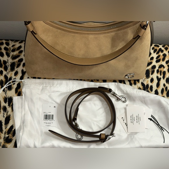 Coach Juliet Shoulder bag in Suede Peanut Tan - Picture 5 of 15